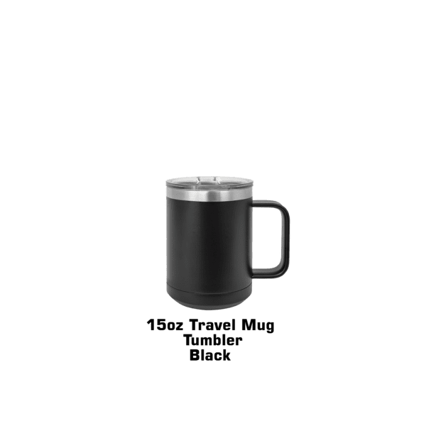 A black mug with the words " wise travel mug wonder week ".