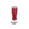 A red cup is sitting on the ground.