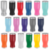 A variety of colors are shown on the same cup.