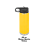 A yellow lighter with a black handle.